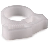 HellermannTyton SNP1010M4 | Snapper Hose Clamp, 0.57 - 0.65" Bundle Diameter, Pom, White, 1000/Pkg