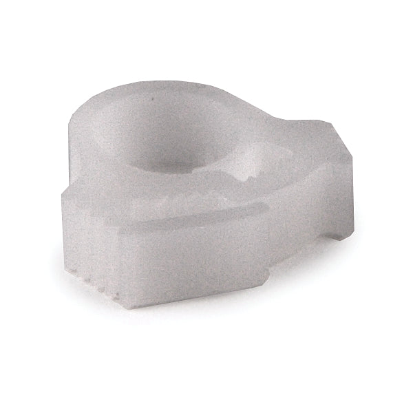 HellermannTyton SNP110M4 | Snapper Hose Clamp, 0.24 - 0.26" Bundle Diameter, Pom, White, 1000/Pkg