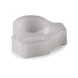HellermannTyton SNP110M4 | Snapper Hose Clamp, 0.24 - 0.26" Bundle Diameter, Pom, White, 1000/Pkg