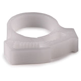 HellermannTyton SNP12A10C2 | Snapper Hose Clamp, .61"-.72" Bundle Diameter, POM, White, 100/pkg