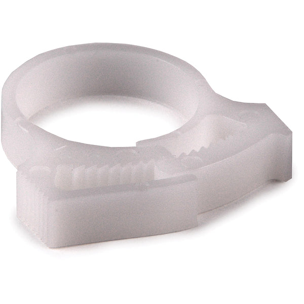 HellermannTyton SNP1610M4 | Snapper Hose Clamp, .74"-.84" Bundle Diameter, POM, White, 1000/pkg
