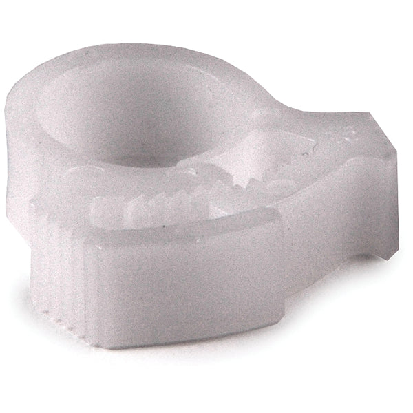 HellermannTyton SNP210C2 | Snapper Hose Clamp, .35"-.40" Bundle Diameter, POM, White, 100/pkg