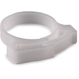 HellermannTyton SNP2810C2 | Snapper Hose Clamp, 1.11 - 1.27" Bundle Diameter, Pom, White, 100/Pkg