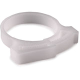 HellermannTyton SNP3210H4 | Snapper Hose Clamp, 1.21 - 1.38" Bundle Diameter, Pom, White, 500/Pkg