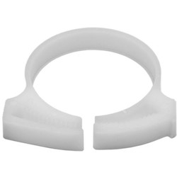 HellermannTyton SNP3310H4 | Snapper Hose Clamp, 1.29 - 1.58" Bundle Diameter, Pom, White, 500/Pkg