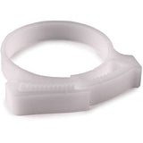 HellermannTyton SNP3310H4 | Snapper Hose Clamp, 1.29 - 1.58" Bundle Diameter, Pom, White, 500/Pkg