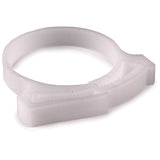 HellermannTyton SNP3610H4 | Snapper Hose Clamp, 1.46 - 1.69" Bundle Diameter, Pom, White, 500/Pkg