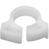 HellermannTyton SNP410C2 | Snapper Hose Clamp, 0.38 - 0.42" Bundle Diameter, Pom, White, 100/Pkg