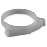 HellermannTyton SNP42N10K2 | Snapper Hose Clamp, 1.74"–2.02" Bundle Diameter, Pom, White, 50/Pkg