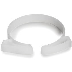 HellermannTyton SNP42N10K2 | Snapper Hose Clamp, 1.74"–2.02" Bundle Diameter, Pom, White, 50/Pkg