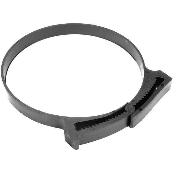 HellermannTyton SNP42N10C2 | Snapper Hose Clamp, 1.74"–2.02" Bundle Diameter, Pom, White, 100/Pkg