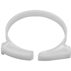 HellermannTyton SNP5010C2 | Snapper Hose Clamp, 1.99"–2.32" Bundle Diameter, Pom, White, 100/Pkg