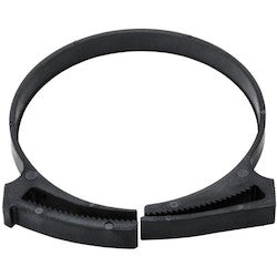 HellermannTyton SNP60GHS0C2 | Snapper Hose Clamp, 2.31"–2.59" Bundle Diameter, Pa66Gf13, Black, 100/Pkg