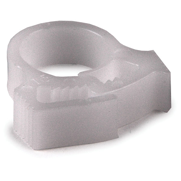 HellermannTyton SNP610M4 | Snapper Hose Clamp, 0.45 - 0.51" Bundle Diameter, Pom, White, 1000/Pkg