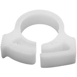 HellermannTyton SNP610M4 | Snapper Hose Clamp, 0.45 - 0.51" Bundle Diameter, Pom, White, 1000/Pkg