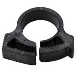 HellermannTyton SNP6GHS0C2 | Snapper Hose Clamp, .46"-.52" Bundle Diameter, PA66GF13, Black, 100/pkg
