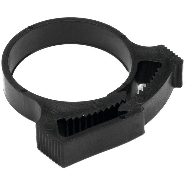 HellermannTyton SNP7GHS0C2 | Snapper Hose Clamp, .46"-.55" Bundle Diameter, PA66GF13, Black, 100/pkg