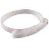 HellermannTyton SNP7010C2 | Snapper Hose Clamp, 2.62"-3.1" Bundle Diameter, POM, White, 100/pkg