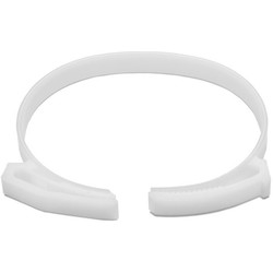 HellermannTyton SNP7010C2 | Snapper Hose Clamp, 2.62"-3.1" Bundle Diameter, POM, White, 100/pkg