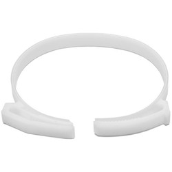 HellermannTyton SNP7010X2 | Snapper Hose Clamp, 2.62"-3.1" Bundle Diameter, POM, White, 25/pkg