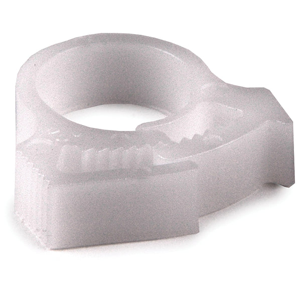 HellermannTyton SNP710M4 | Snapper Hose Clamp, .46"-.56" Bundle Diameter, POM, White, 1000/pkg
