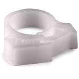 HellermannTyton SNP710C2 | Snapper Hose Clamp, .46"-.56" Bundle Diameter, POM, White, 100/pkg