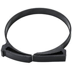 HellermannTyton SNP76GHS0X2 | Snapper Hose Clamp, 2.90"–3.26" Bundle Diameter, Pa66Gf13, Black, 25/Pkg