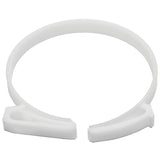 HellermannTyton SNP8010C2 | Snapper Hose Clamp, 3.13"–3.48" Bundle Diameter, Pom, White, 100/Pkg