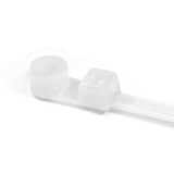 HellermannTyton T120MR9H4 | 1-Pc Cable Tie/Screw Mount, 15.6" L, 0.25" Hole, 4.02" Max Bundle Dia, 120Lb, Pa66, Natural, 500/Pkg