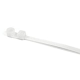 HellermannTyton T120MR9H4 | 1-Piece Cable Tie/Screw Mount, 15.6" Long, #1/4 Screw, 4.02" Max Bundle Dia, 120lb, PA66, Natural, 500/pkg