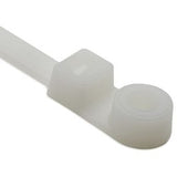 HellermannTyton T120MR9K2 | 1-Piece Cable Tie/Screw Mount, 15.6" Long, #1/4 Screw, 4.02" Max Bundle Dia, 120lb, PA66, Natural, 50/pkg