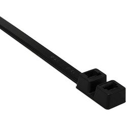 HellermannTyton T120RDH0H4 | Double-Head Cable Tie, 15.7" Long, 120lb Tensile Strength, PA66, Black, 500/pkg