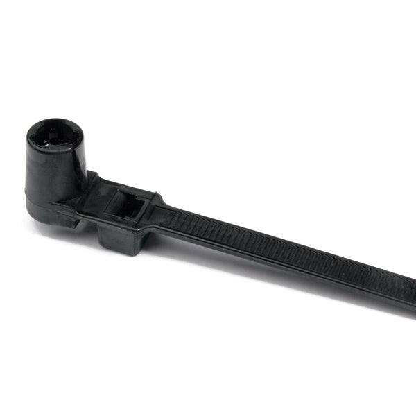 HellermannTyton T120RSM0HIRK2 | 1-Pc Cable Tie/Stud Mount, 16"L, 0.25" Hole, 120Lb Tensile, Pa66Hirhsuv, Black, 50/Pkg