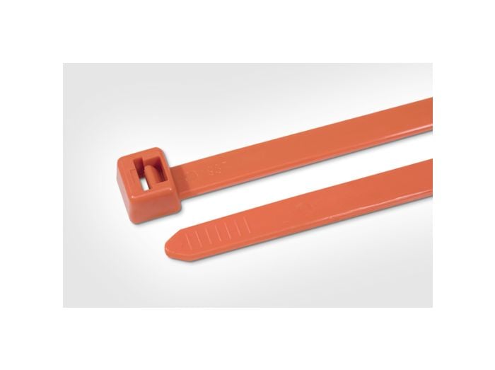 HellermannTyton T150XL3X2 | Heavy Duty Cable Tie, 43.1" Long, UL Rated, 175lb Tensile Strength, PA66, Orange, 25/pkg