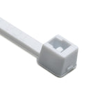 HellermannTyton T18L10M4 | Cable Tie, 8" Long, UL Rated, 18lb Tensile Strength, PA66, White, 1000/pkg