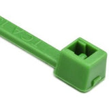 HellermannTyton T18L5M4 | Cable Tie, 8" Long, UL Rated, 18lb Tensile Strength, PA66, Green, 1000/pkg