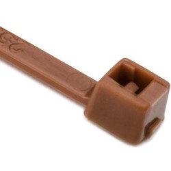 HellermannTyton T18R1M4 | Cable Tie, 4" Long, UL Rated, 18lb Tensile Strength, PA66, Brown, 1000/pkg