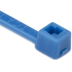 HellermannTyton T18R6M4 | Cable Tie, 4" Long, UL Rated, 18lb Tensile Strength, PA66, Blue, 1000/pkg