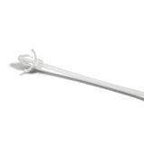 HellermannTyton T18RWPM9M4 | 1-Piece Cable Tie/Arrowhead Mount With Wings, 4.5"L, 18Lb, 0.19 - 0.22" Mtg Hole, Pa66, Natural, 1000/Pkg