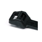 HellermannTyton T255R0HIRX2 | Heavy Duty Cable Tie, 20" Long, UL Rated, 250lb Tensile Strength, PA66HIRHSUV, Black, 25/pkg