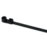 HellermannTyton T30MR0C2 | 1-Piece Cable Tie/Screw Mount, 6.3" Long, #8 Screw, 1.3" Max Bundle Dia, 30Lb, Pa66, Black, 100/Pkg