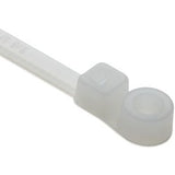 HellermannTyton T30MR9C2 | 1-Piece Cable Tie/Screw Mount, 6.3" Long, #8 Screw, 1.3" Max Bundle Dia, 30Lb, Pa66, Natural, 100/Pkg