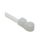 HellermannTyton T30MR9C2 | 1-Piece Cable Tie/Screw Mount, 6.3" Long, #8 Screw, 1.3" Max Bundle Dia, 30Lb, Pa66, Natural, 100/Pkg