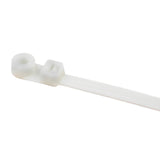 HellermannTyton T30MR9C2 | 1-Piece Cable Tie/Screw Mount, 6.3" Long, #8 Screw, 1.3" Max Bundle Dia, 30Lb, Pa66, Natural, 100/Pkg