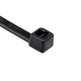 HellermannTyton T30R0UVC2 | UV Resistant Cable Tie, 5.8" Long, UL Rated, 30lb Tensile Strength, PA66UV, Black, 100/pkg