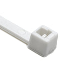 HellermannTyton T30R10C2 | Cable Tie, 5.8" Long, UL Rated, 30lb Tensile Strength, PA66, White, 100/pkg