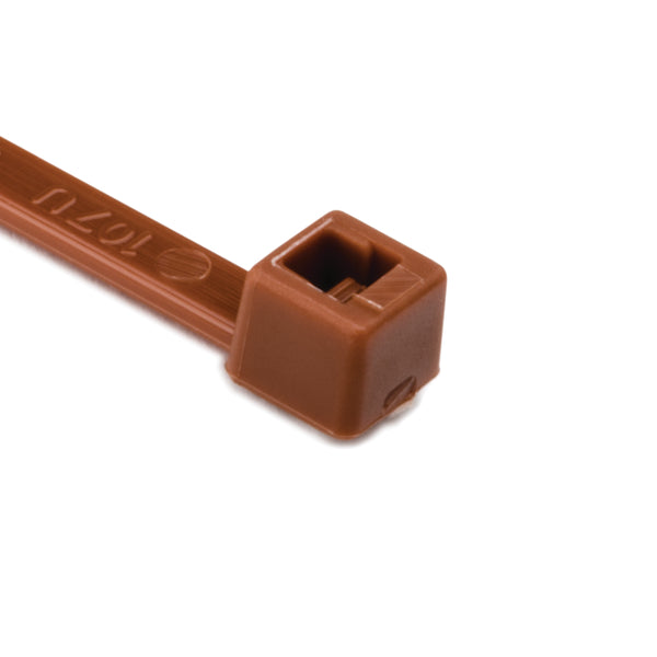 HellermannTyton T30R1M4 | Cable Tie, 5.8" Long, UL Rated, 30lb Tensile Strength, PA66, Brown, 1000/pkg