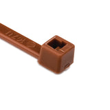 HellermannTyton T30R1M4 | Cable Tie, 5.8" Long, UL Rated, 30lb Tensile Strength, PA66, Brown, 1000/pkg