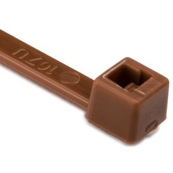 HellermannTyton T30R1M4 | Cable Tie, 5.8" Long, UL Rated, 30lb Tensile Strength, PA66, Brown, 1000/pkg