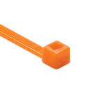 HellermannTyton T30R3M4 | Cable Tie, 5.8" Long, UL Rated, 30lb Tensile Strength, PA66, Orange, 1000/pkg